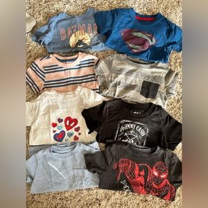 2T toddler graphic tshirt bundle boys